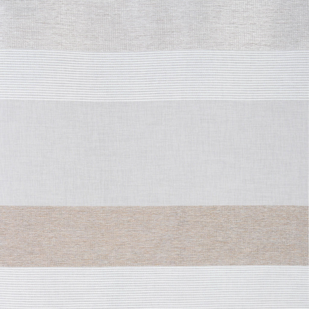 Thumbnail - Novel Fertigvorhang Lea, Taupe, Silber, Textil, Streifen, 135x245 cm, Oeko-Tex® Standard 100, für Stange und Schiene gee...