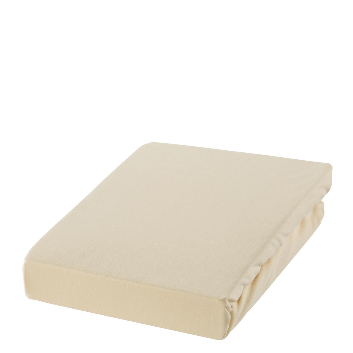 SPANNLEINTUCH 150/200 cm Zwirn-Jersey  - Creme, Basics, Textil (150/200cm) - Estella