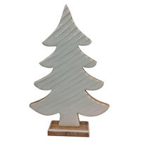 DEKOBAUM  - Braun/Weiß, LIFESTYLE, Holz (16,5/26,5/5cm) - X-Mas