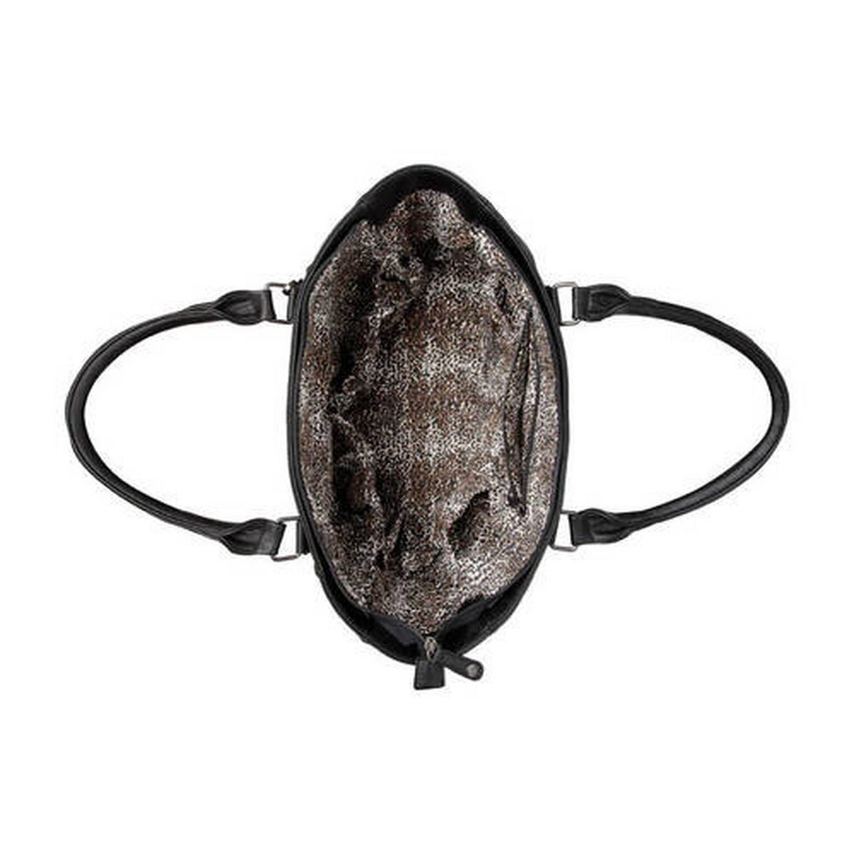 WICKELTASCHE Little Company  - Schwarz, Trend, Kunststoff/Textil (35/38/14cm)