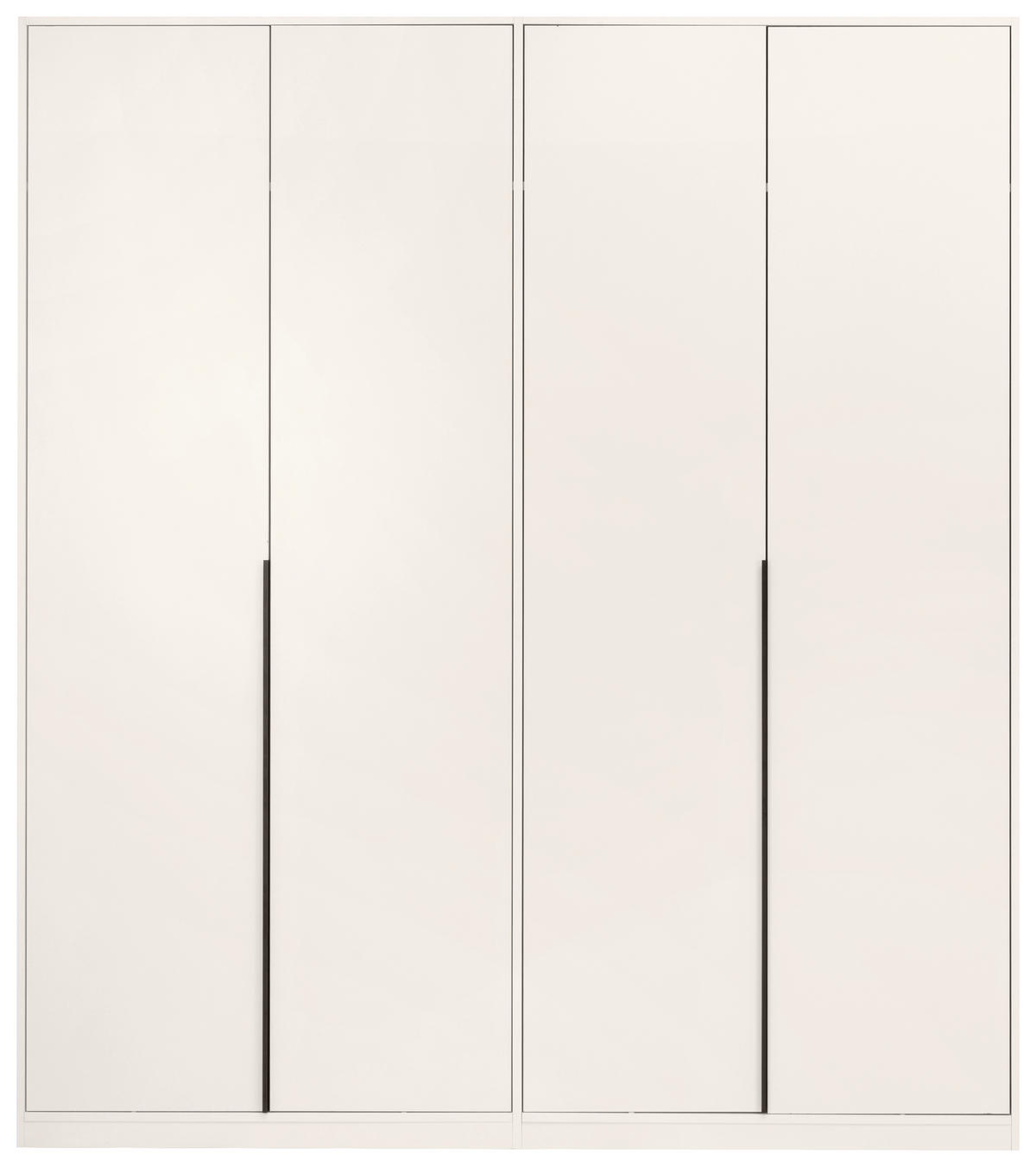 DREHTÜRENSCHRANK Kaschmir  - Kaschmir/Schwarz, Modern, Holzwerkstoff/Metall (185/211/53cm) - MID.YOU