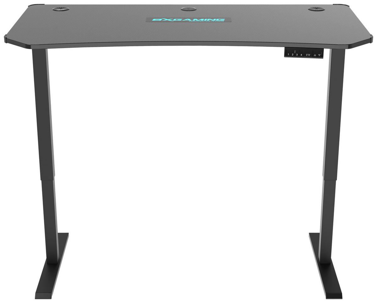 GAMINGTISCH Schwarz  - Schwarz, Design, Holzwerkstoff/Kunststoff (140/70/74-120cm) - BX Gaming