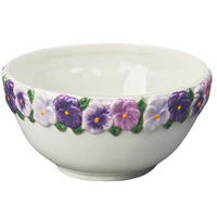 MÜSLISCHALE  - Lila/Weiß, LIFESTYLE, Keramik (16/7,5cm)