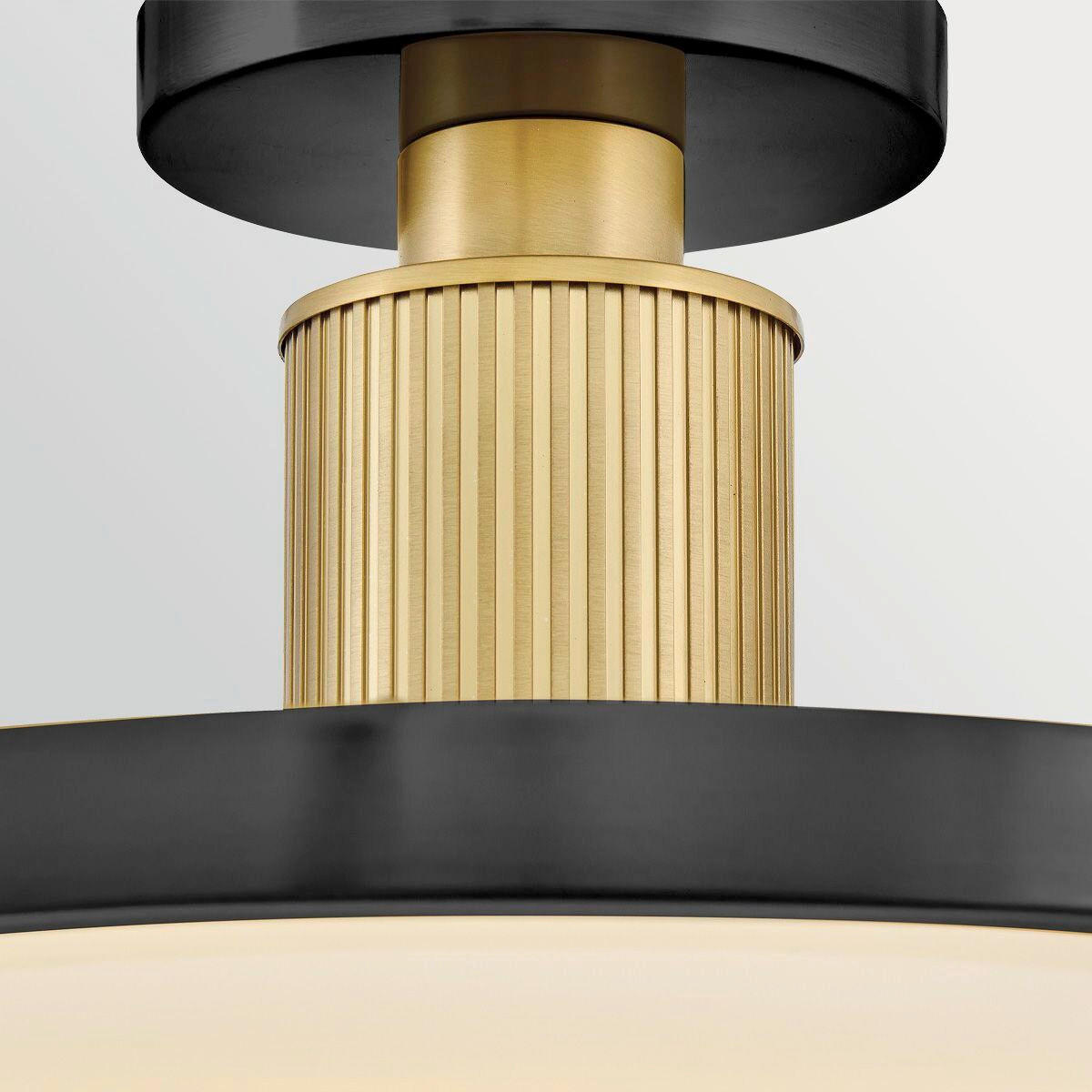 LED-HÄNGELEUCHTE Hinkley 22,2/36,2 cm  - Schwarz, Design, Glas/Metall (22,2/36,2cm) - Elstead Lighting