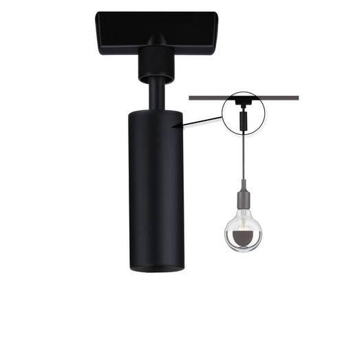 SCHIENENSYSTEM-ADAPTER URAIL 2,3/12 cm   - Schwarz, Design, Kunststoff/Metall (2,3/12cm) - Paulmann