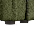 ECKSOFA  in Chenille Olivgrün  - Schwarz/Olivgrün, KONVENTIONELL, Kunststoff/Textil (233/193cm) - Carryhome