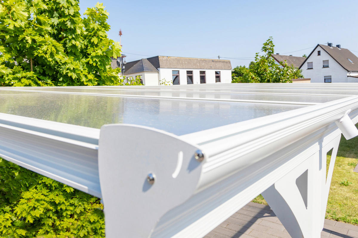 CARPORT - Weiß, Basics, Kunststoff/Metall (305/232/503cm)