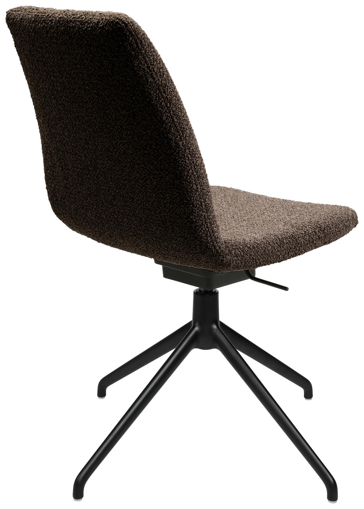 STUHL  in Aluminium Flachgewebe  - Dunkelbraun/Schwarz, Design, Textil/Metall (46/85-88/55cm) - Johann Jakob