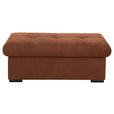 HOCKERBANK 108/42/54 cm Flachgewebe Haselnussfarben Kunststoff - Schwarz/Haselnussfarben, Design, Kunststoff/Textil (108/42/54cm) - Xora