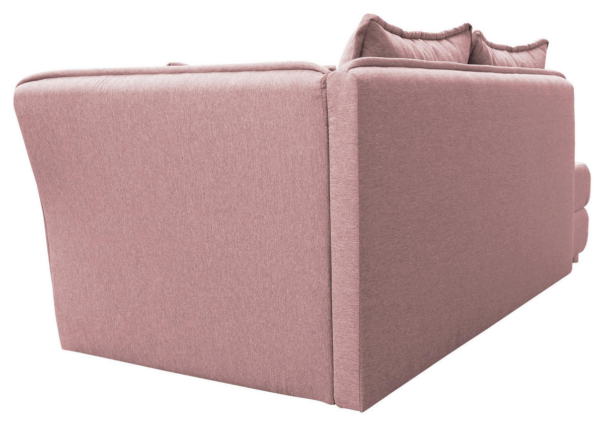 LIEGE in Flachgewebe Rosa  - Silberfarben/Rosa, Design, Kunststoff/Textil (224/84/99/107cm) - MID.YOU