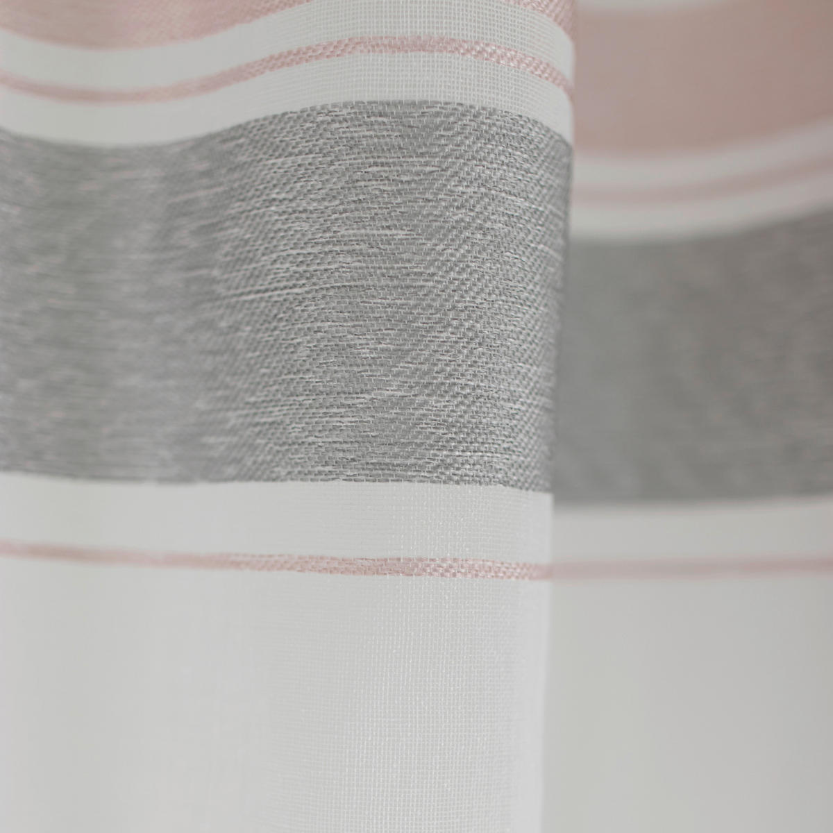 FERTIGVORHANG  halbtransparent   140/245 cm  - Hellrosa/Silberfarben, Basics, Textil (140/245cm)