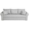 SCHLAFSOFA in Flachgewebe Hellgrau  - Hellgrau/Schwarz, Design, Kunststoff/Textil (235/75/90cm) - P & B