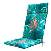 SESSELAUFLAGE in Multicolor, Petrol Floral  - Multicolor/Petrol, Basics, Textil (120/50/4cm)