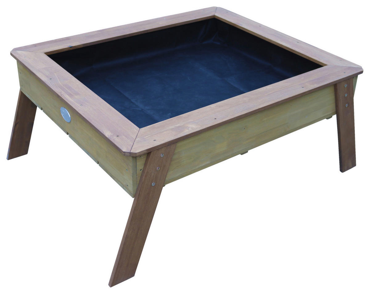 HOCHBEET & SANDTISCH LINDA EN 71  - Blau/Braun, KONVENTIONELL, Holz (94/50/110cm) - Ambia Garden