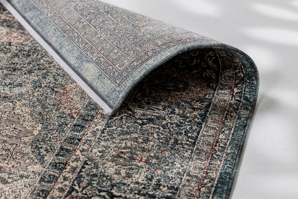 WEBTEPPICH 80/150 cm Tropea Blau  - Blau, KONVENTIONELL, Textil (80/150cm)