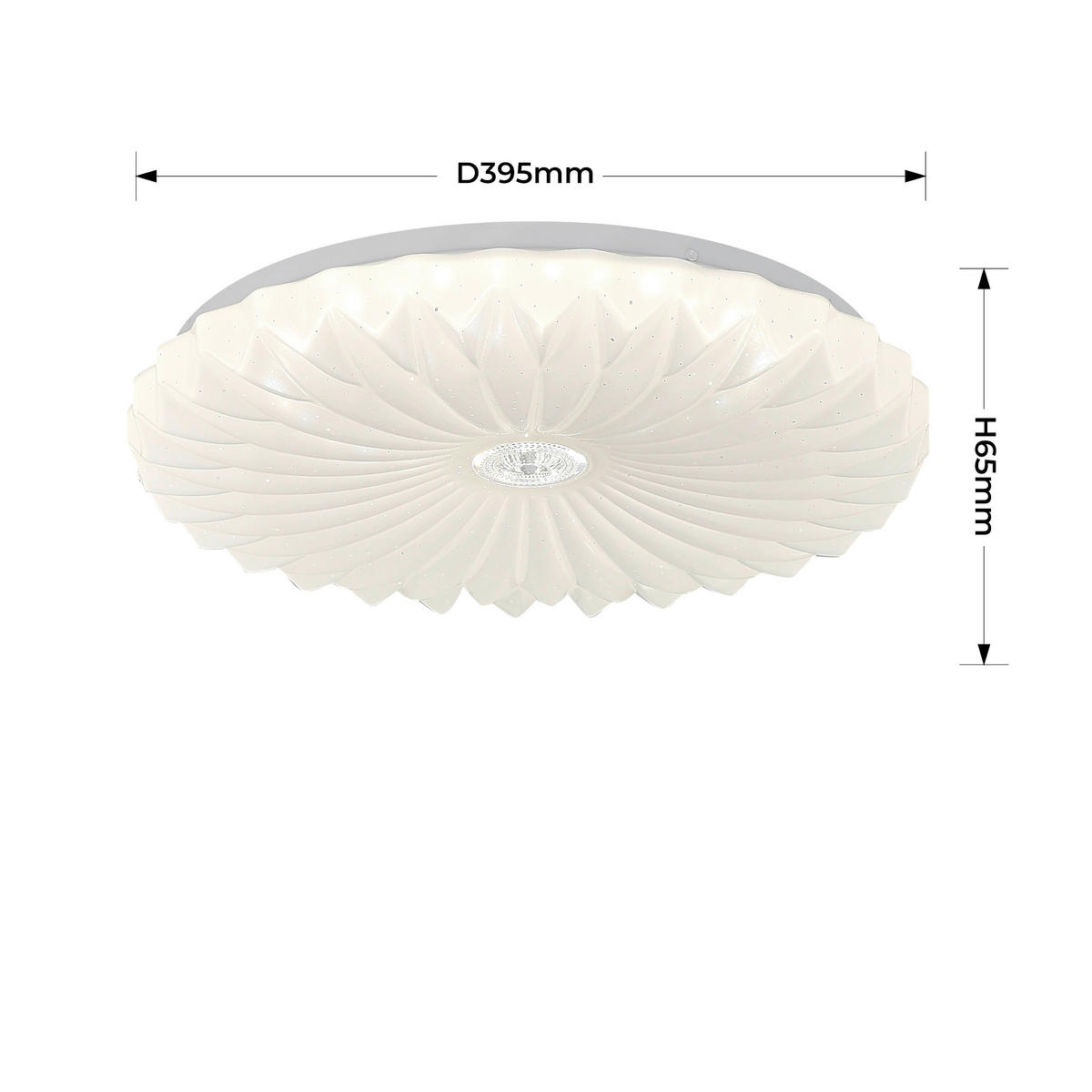 LED-DECKENLEUCHTE Zivora 6.5/39.5/39.5 cm  - Weiß, Design, Kunststoff (6.5/39.5/39.5cm)