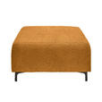 HOCKER in Textil Goldfarben  - Goldfarben/Schwarz, KONVENTIONELL, Textil/Metall (99/46/77cm) - Carryhome