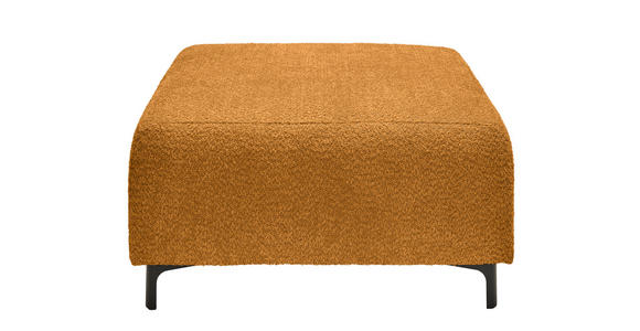 HOCKER in Textil Goldfarben  - Goldfarben/Schwarz, KONVENTIONELL, Textil/Metall (99/46/77cm) - Carryhome