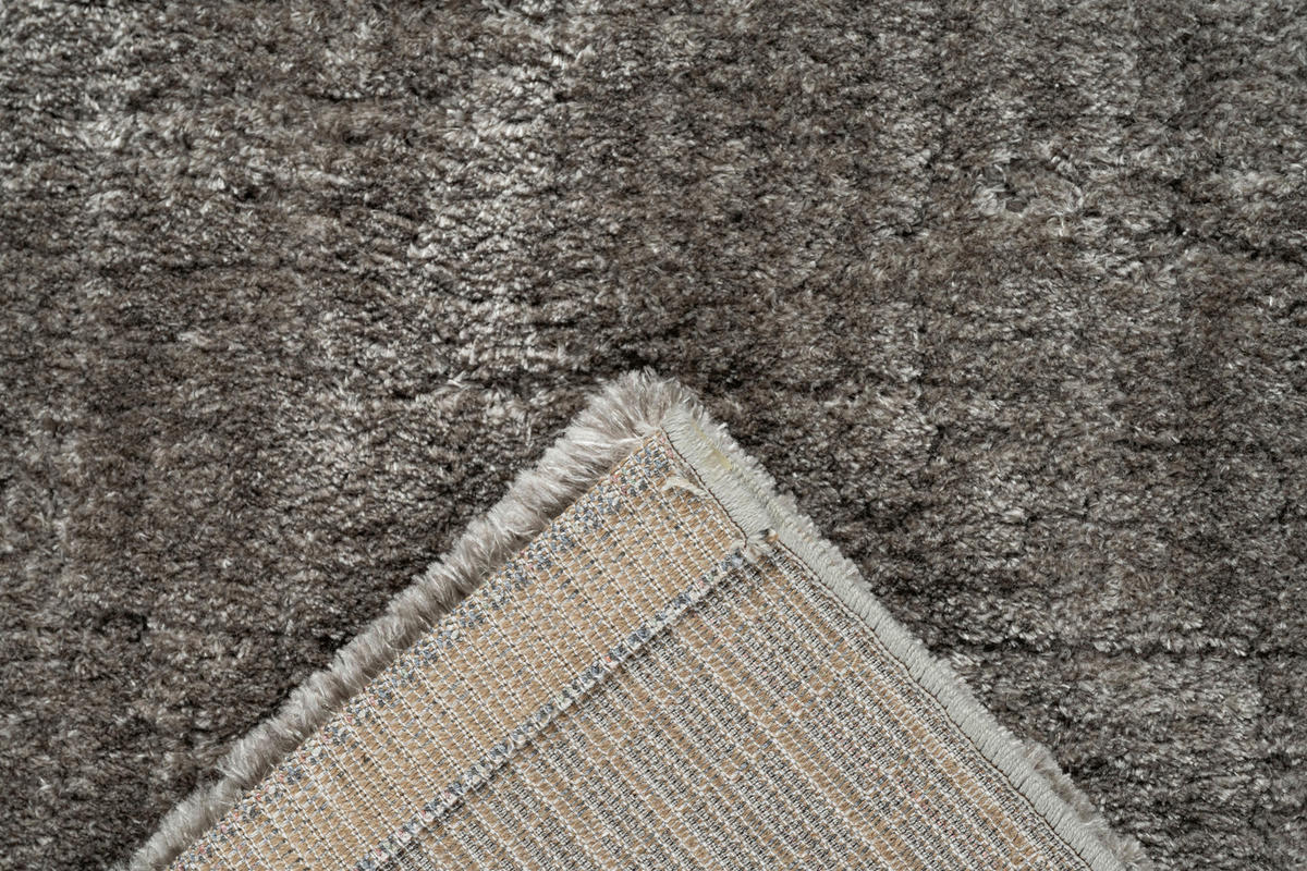 HOCHFLORTEPPICH 133/195 cm Masai Taupe rechteckig  - Taupe, Basics, Kunststoff/Textil (133/195cm) - Novel