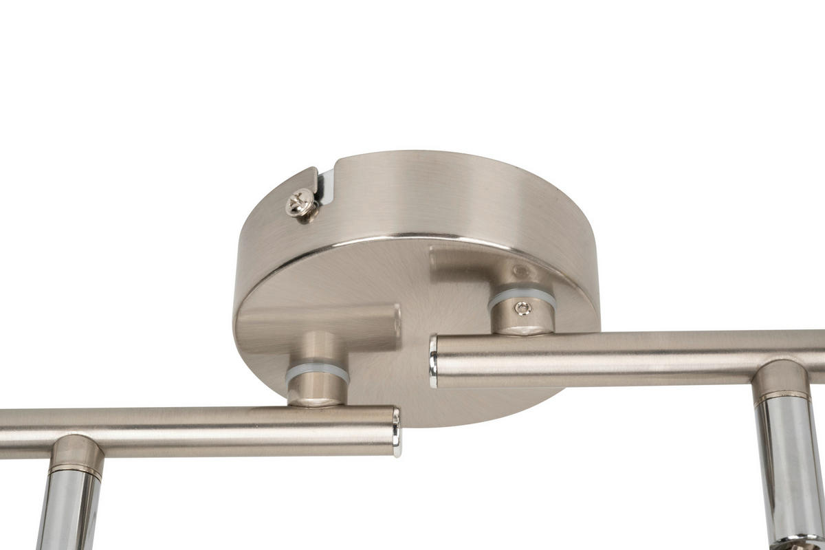 LED-STRAHLER Kevin 70,5/9/12,6 cm  - Nickelfarben, Basics, Metall (70,5/9/12,6cm) - Boxxx