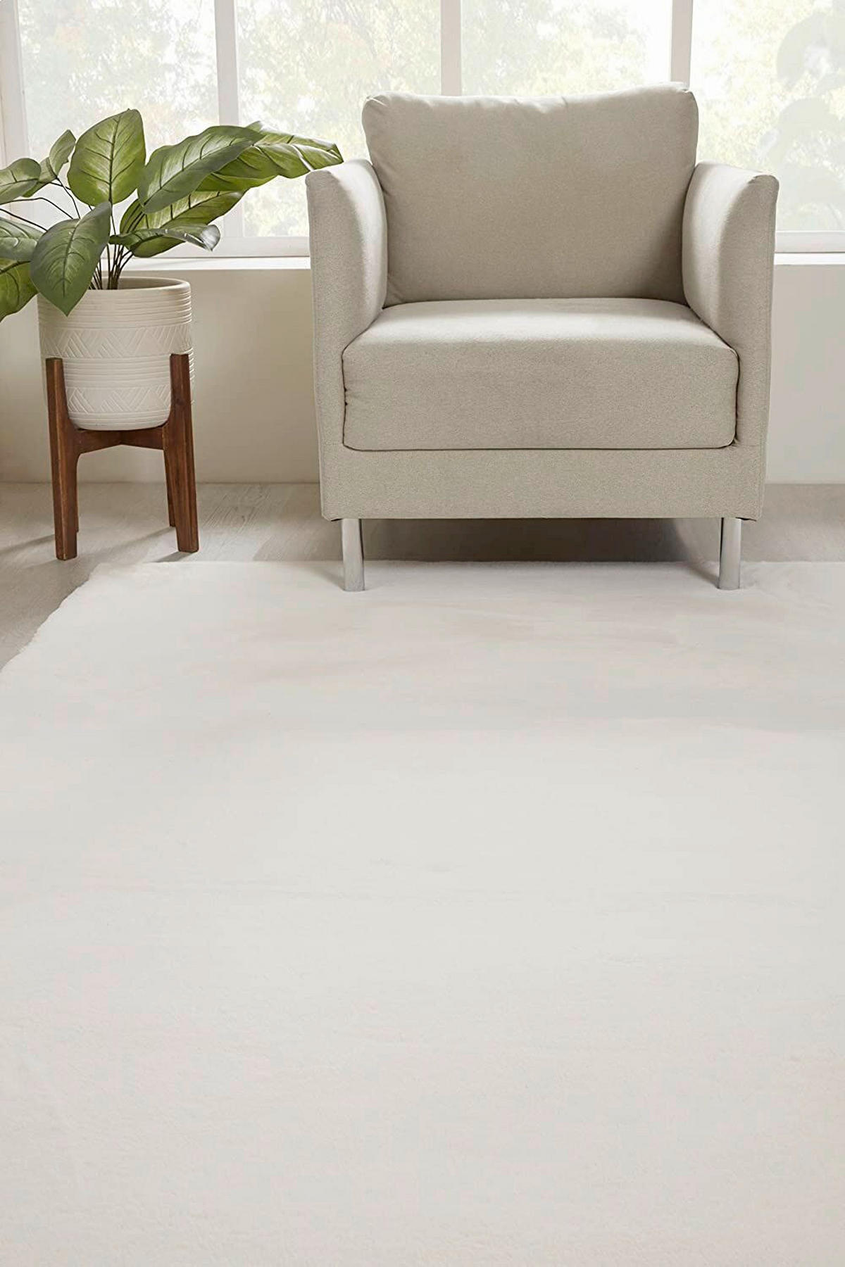 FELLTEPPICH 120/160 cm Olympos  - Creme, KONVENTIONELL, Kunststoff/Textil (120/160cm)