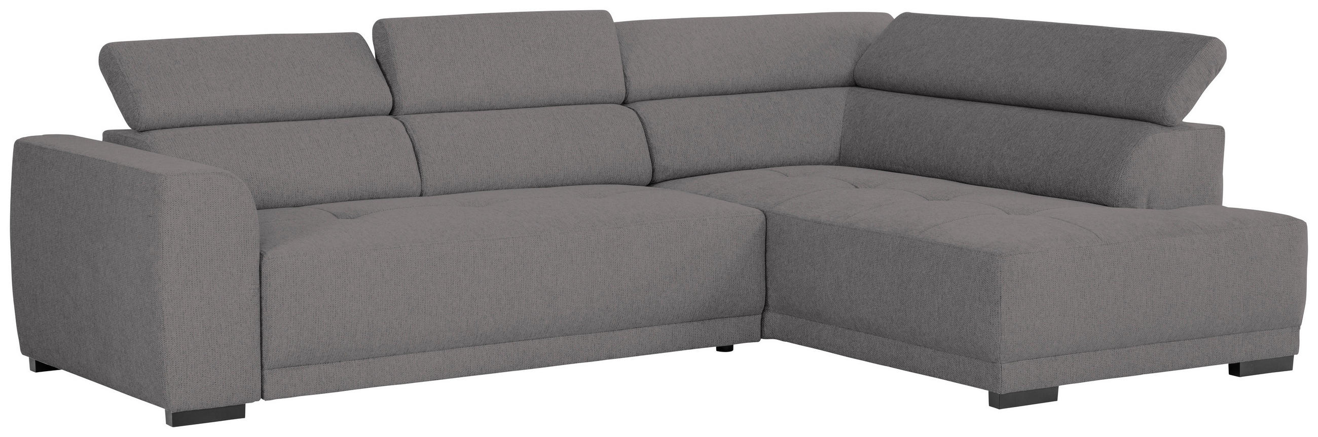 ECKSOFA Anthrazit Struktur  - Anthrazit/Schwarz, Design, Kunststoff/Textil (284/205cm) - Xora