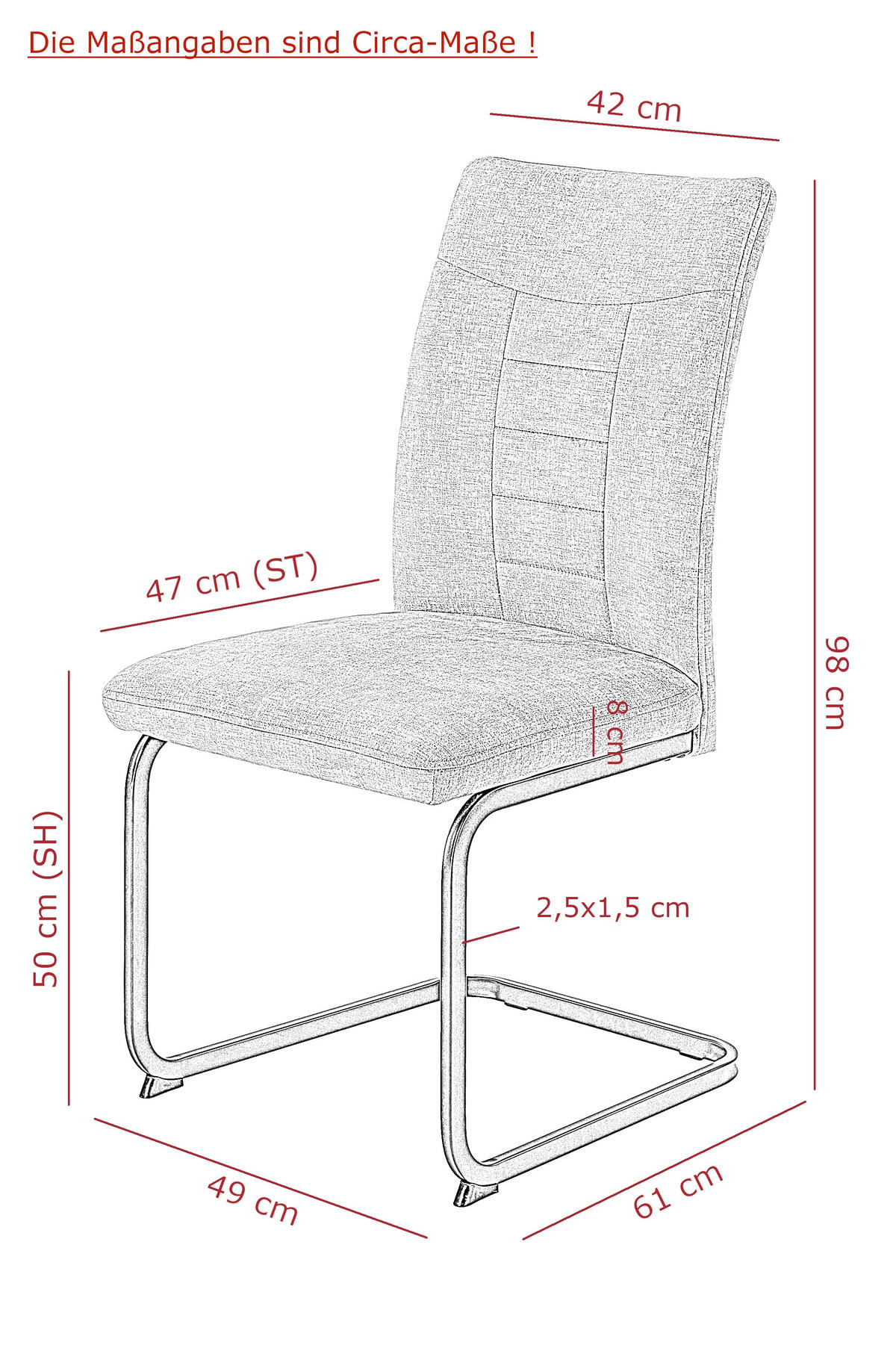 SCHWINGSTUHL-SET 4 Stück  in Stahl Samt, Mikrofaser  - Anthrazit/Schwarz, MODERN, Textil/Metall (49/98/61cm) - MID.YOU