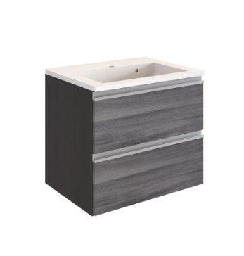 Waschbecken Mit Unterschrank Arezzo B: 60cm, Eiche Dekor