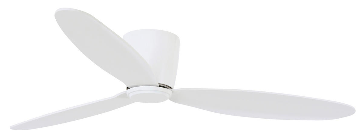 DECKENVENTILATOR  132/19 cm    - Weiss, Basics, Holzwerkstoff/Kunststoff (132/19cm) - P & B