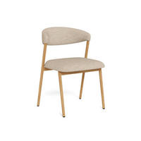 STUHL     Eichefarben, Beige  - Eichefarben/Beige, KONVENTIONELL, Textil/Metall (53,5/78,5/53cm) - MID.YOU