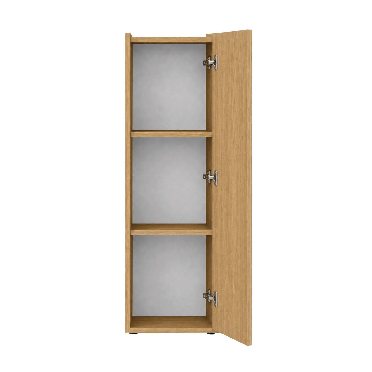 MIDISCHRANK 42/112/33 cm  - Eichefarben/Schwarz, Trend, Holzwerkstoff/Kunststoff (42/112/33cm) - MID.YOU