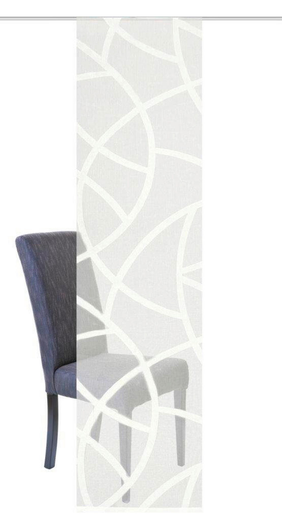 FLÄCHENVORHANG   transparent   60/245 cm  - Ecru, KONVENTIONELL, Textil (60/245cm)