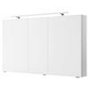 SPIEGELSCHRANK 120/70,3/14,5 cm  - Chromfarben/Weiß, KONVENTIONELL, Glas/Holzwerkstoff (120/70,3/14,5cm) - Pelipal
