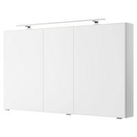 SPIEGELSCHRANK 120/70,3/14,5 cm  - Chromfarben/Weiß, KONVENTIONELL, Glas/Holzwerkstoff (120/70,3/14,5cm) - Pelipal