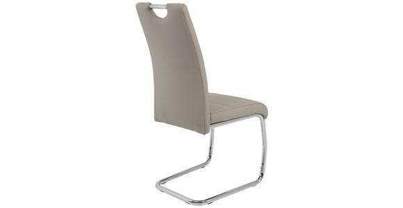 SCHWINGSTUHL in Lederlook - Chromfarben/Weiß, Design, Textil/Metall (43/98/59cm) - Carryhome