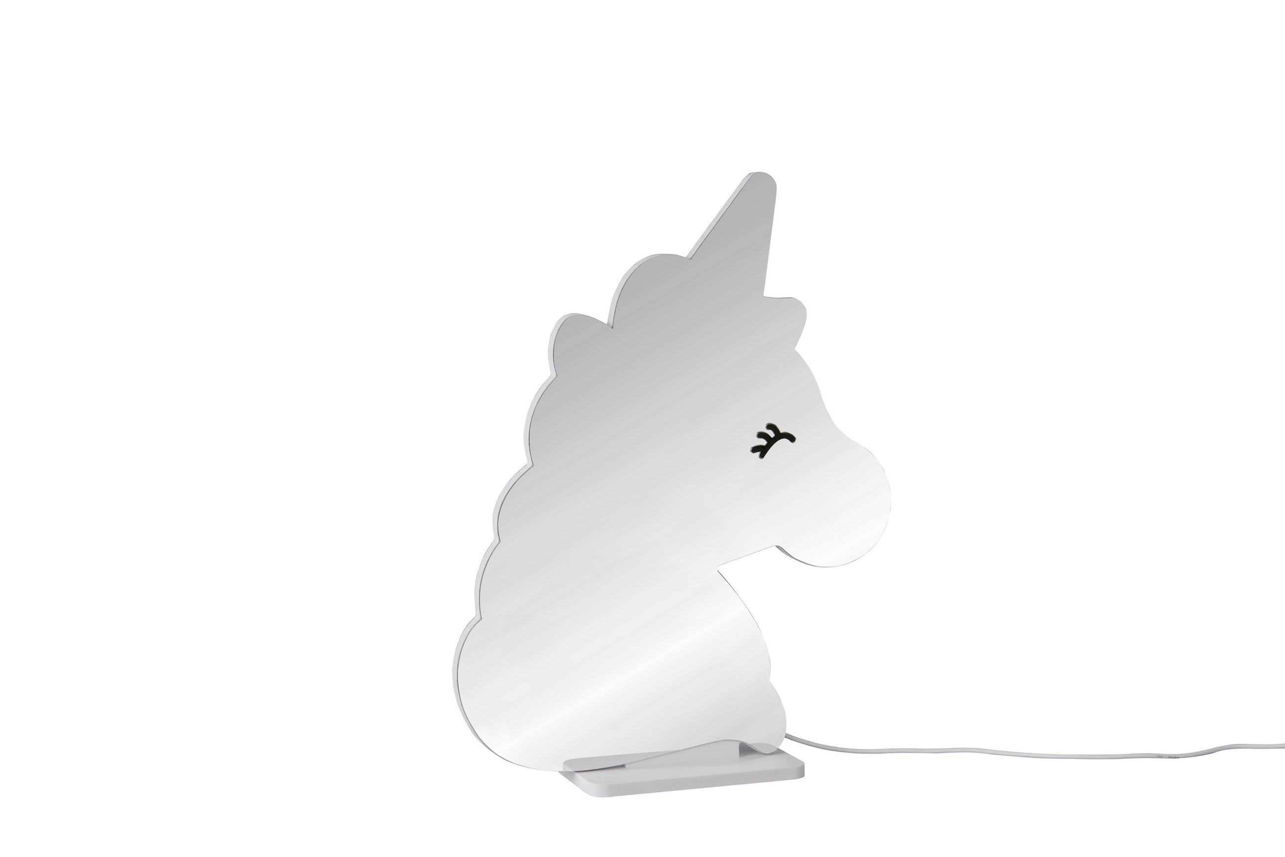 LED-DEKOLEUCHTE Unicorn 30,5/39,5 cm  - Weiß, LIFESTYLE, Kunststoff/Metall (30,5/39,5cm) - Novel
