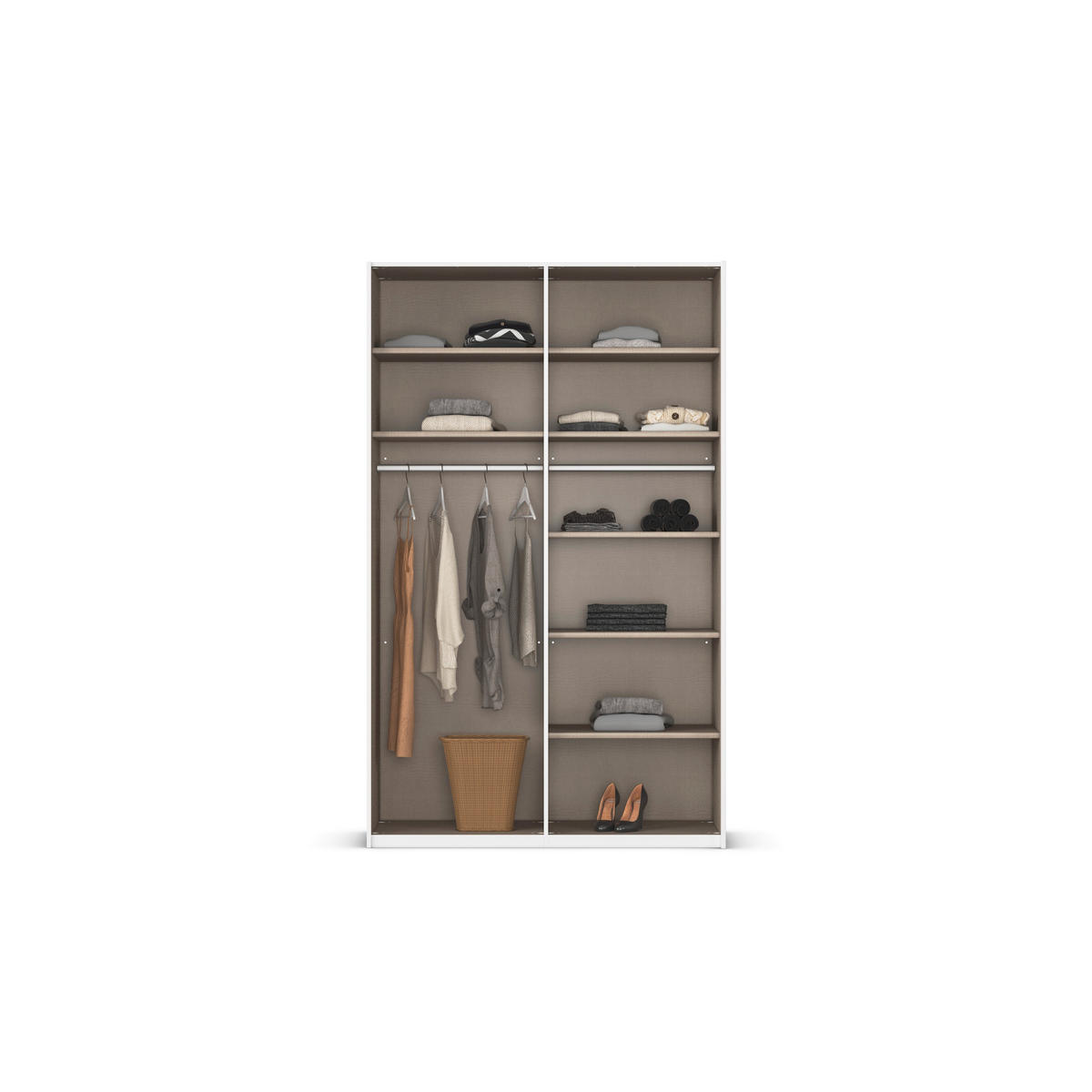 SCHWEBETÜRENSCHRANK 137/223/68 cm 2-türig Schwarz, Eiche Artisan  - Eichefarben/Schwarz, Design, Glas/Holzwerkstoff (137/223/68cm) - Xora