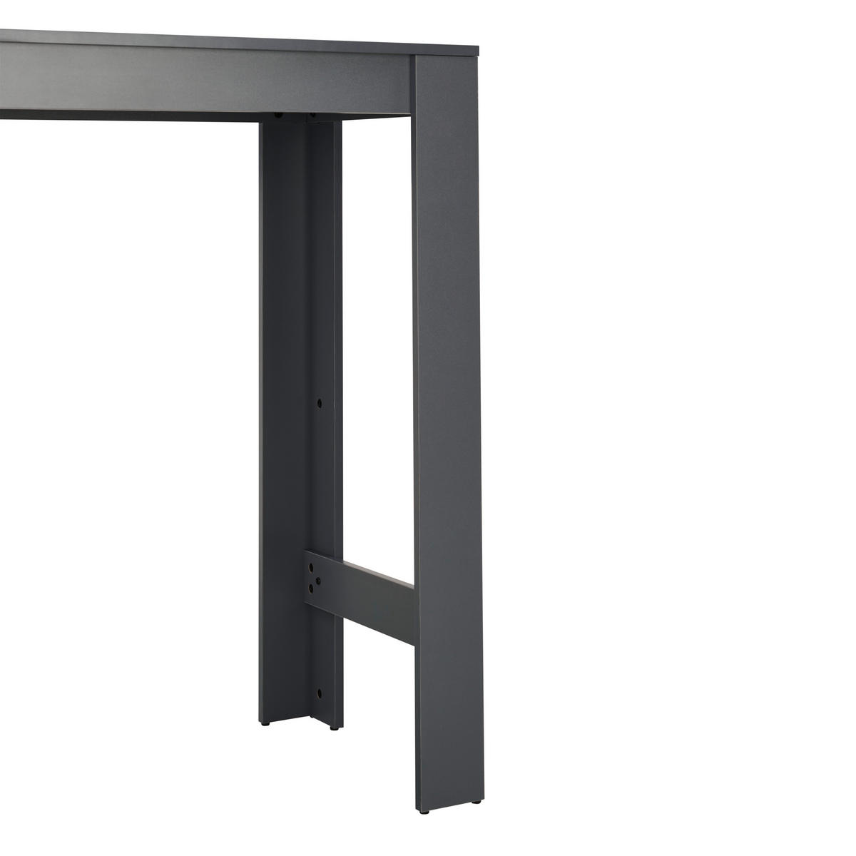 BAROVÝ STŮL, tmavě šedá, 110/103/50 cm - tmavě šedá, Konvenční, kompozitní dřevo (110/103/50cm) - P & B