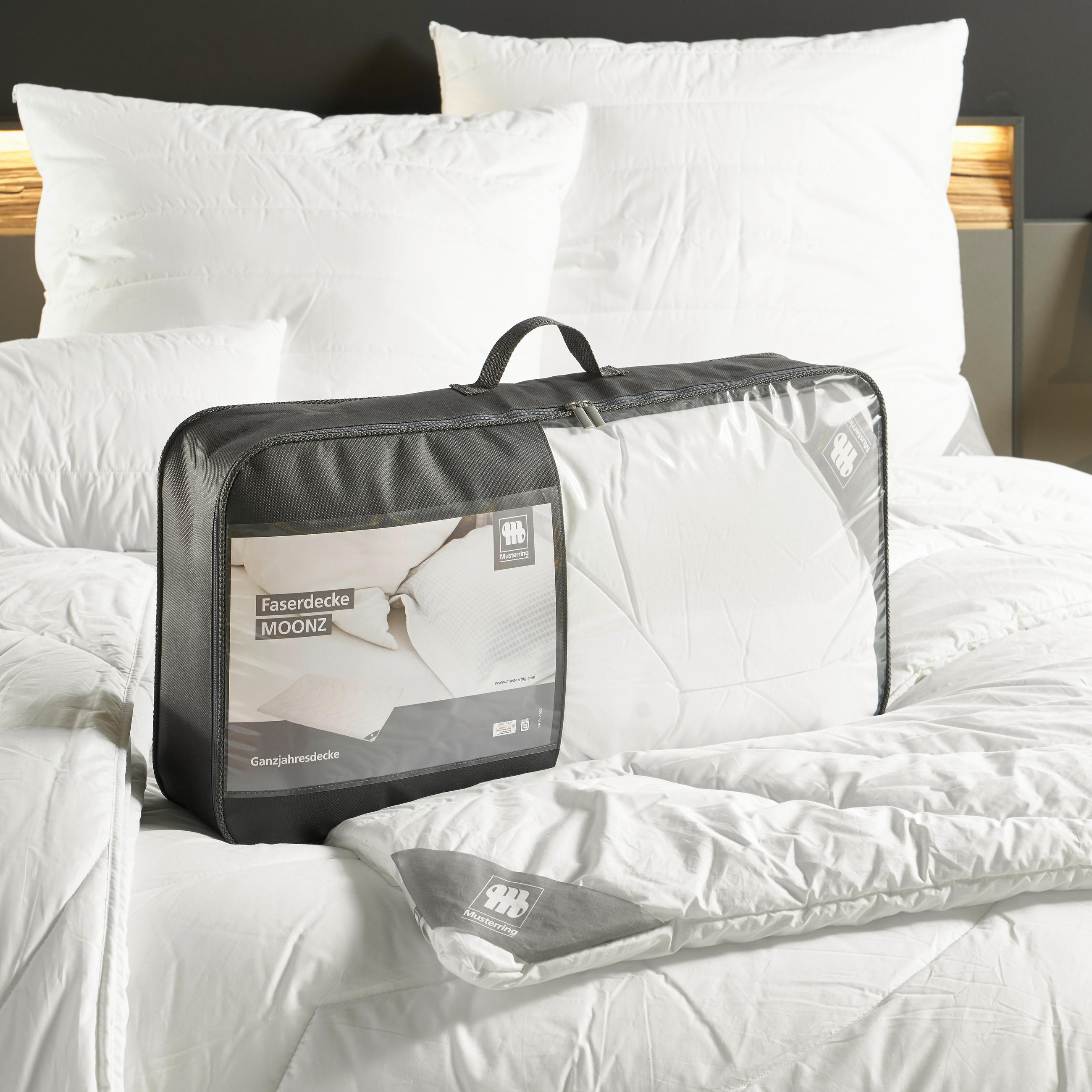 GANZJAHRESDECKE  Moonz  135/200 cm   - Weiß, Basics, Textil (135/200cm) - Musterring