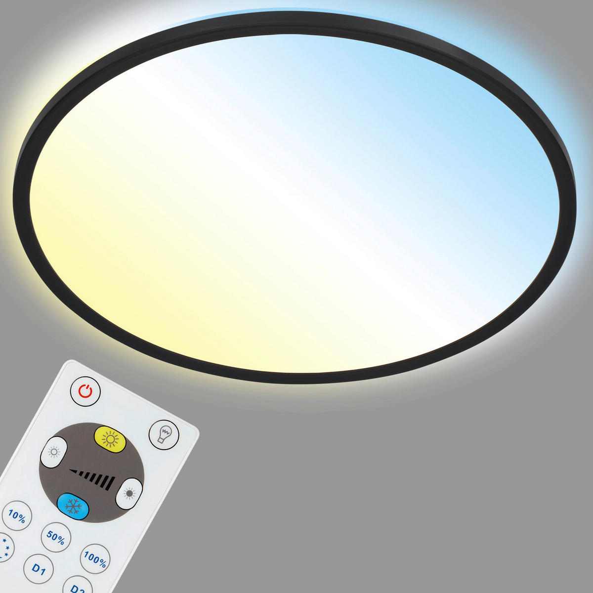 LED-PANEEL 42/2.9 cm   - Schwarz, Design, Kunststoff (42/2.9cm) - Briloner