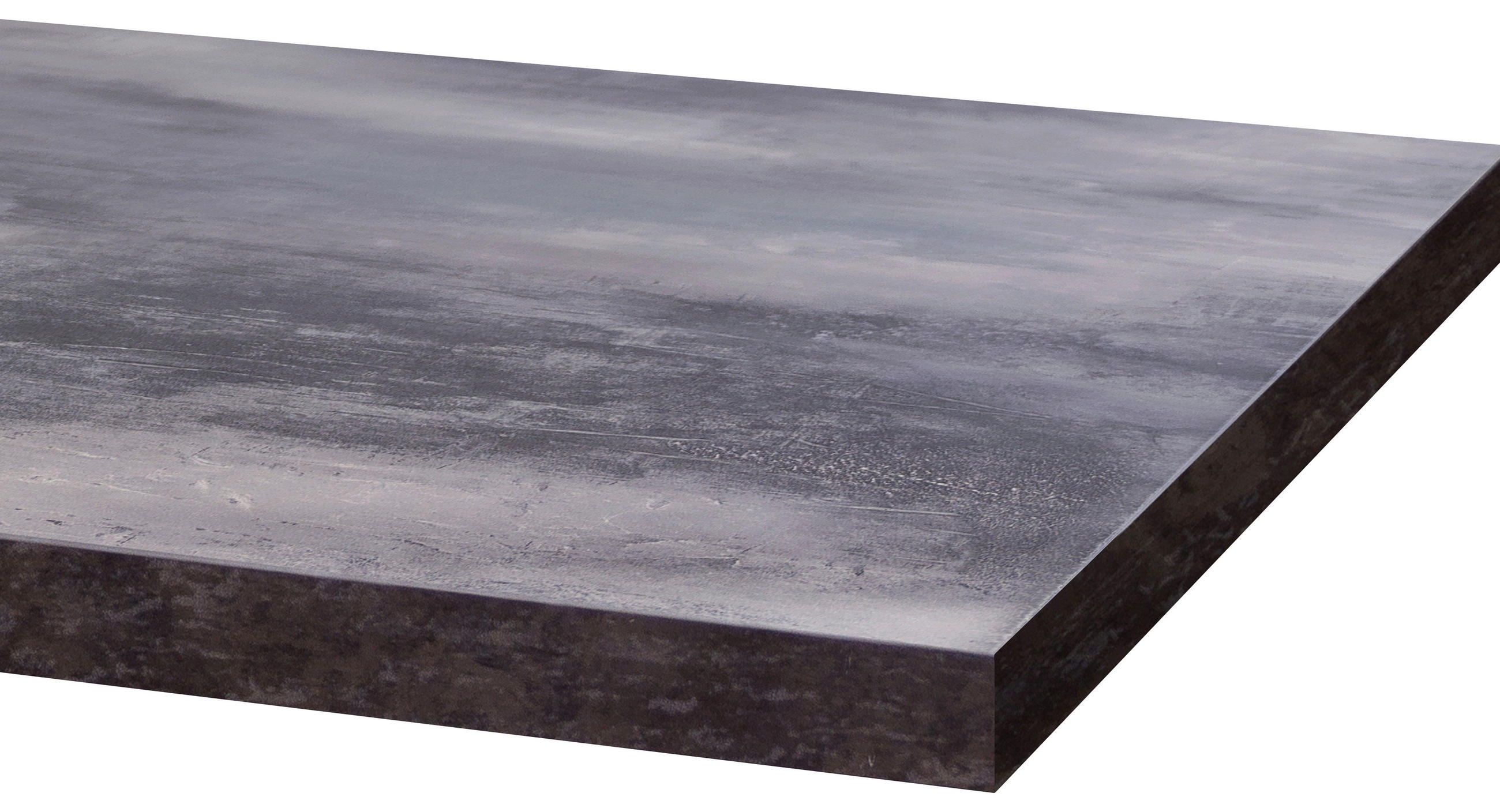 MINIKÜCHE 150,5 cm   in Weiß  - Graubraun/Alufarben, KONVENTIONELL, Holzwerkstoff/Kunststoff (150,5cm) - FlexWell