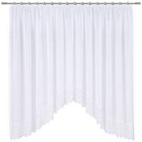 HOTOVÝ ZÁVĚS, poloprůhledné, 450/175 cm - bílá, Konvenční, textil (450/175cm) - Esposa
