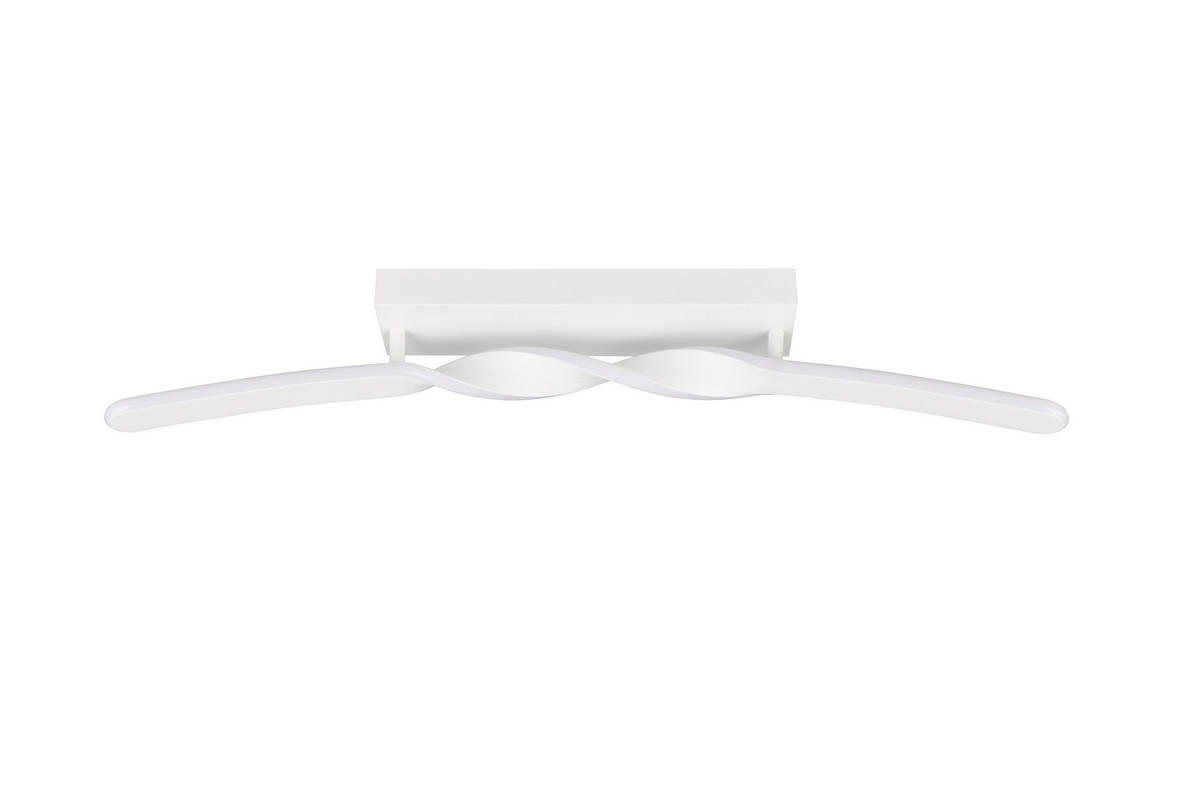 LED MENNYEZETI LÁMPA - fehér, Basics, műanyag/fém (79/12.5/9cm)