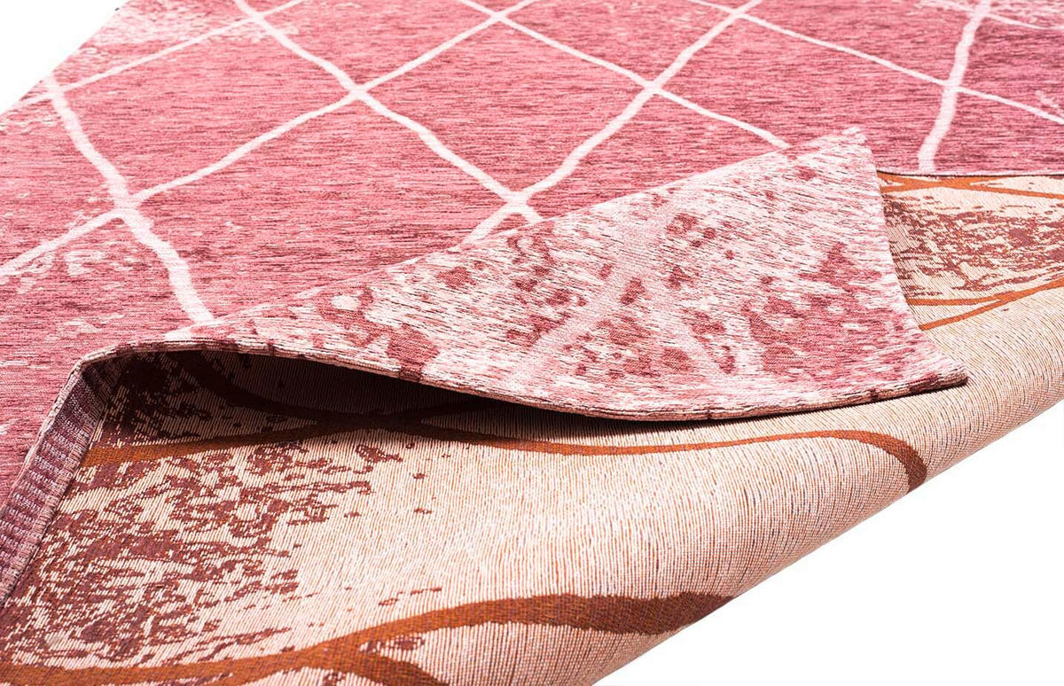 VINTAGE-TEPPICH 155/230 cm Fine Line Rosa  - Rosa, Design, Kunststoff/Textil (155/230cm) - Tom Tailor