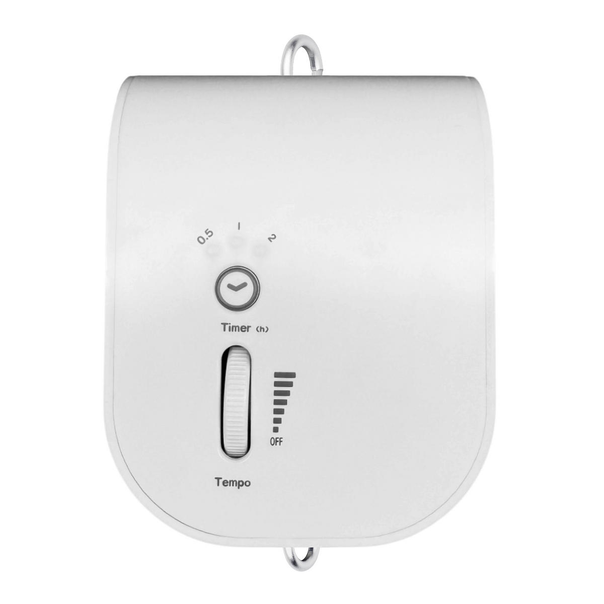 FEDERWIEGE Set inkl. Tipi-Gestell und Motor  Weiß, Beige  - Beige/Weiß, Basics, Kunststoff/Textil (135/194/135cm) - SCHMUSEWOLKE