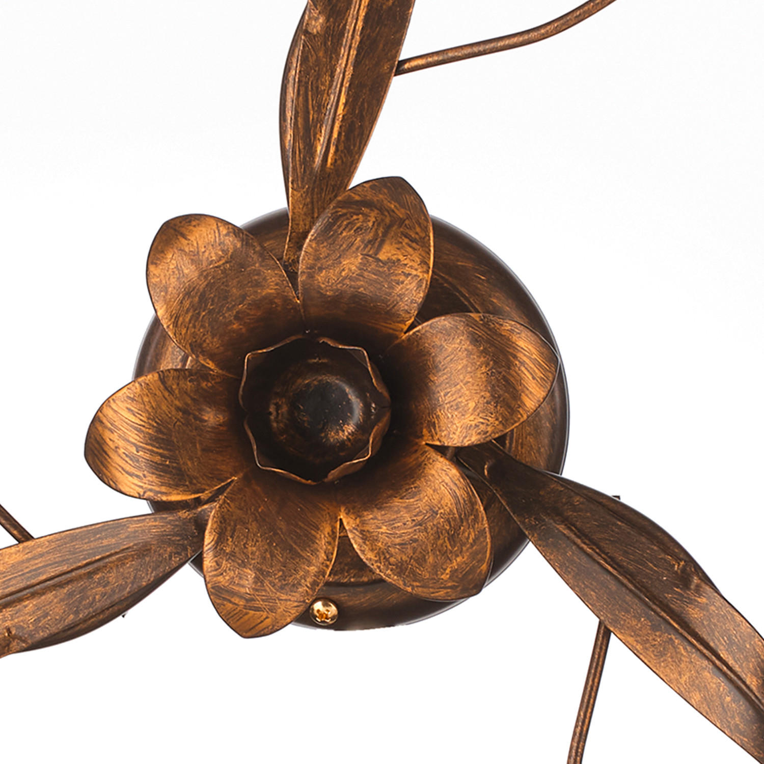 DECKENLEUCHTE 53/20 cm   - Bronzefarben, KONVENTIONELL, Glas/Metall (53/20cm)