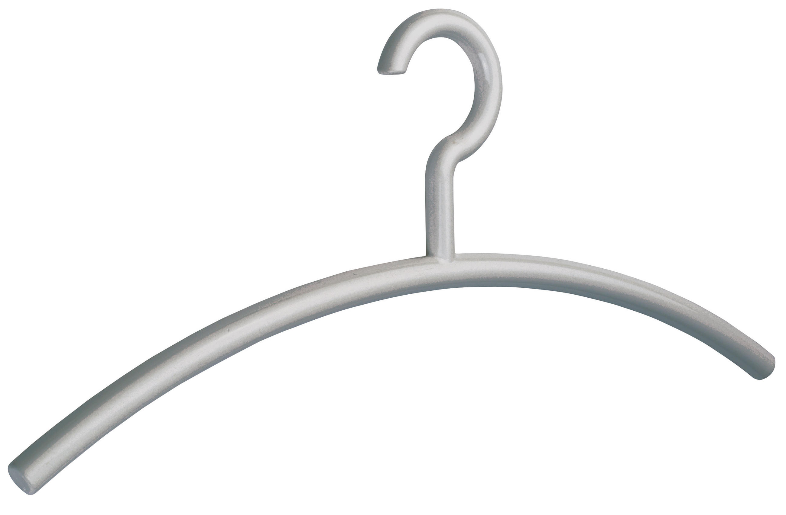 KLEIDERBÜGEL 44 cm Kunststoff  - Silberfarben, Design, Kunststoff (44cm)