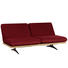 SCHLAFSOFA in Holz, Textil Dunkelrot - Beige/Schwarz, Design, Holz/Textil (204/92/90cm) - Dieter Knoll SCHLAFSOFA in Holz, Textil Dunkelrot - Beige/Schwarz, Design, Holz/Textil (204/92/90cm) - Dieter Knoll