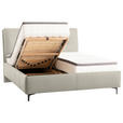 POLSTERBETT Matratze, Lattenrost, Topper Naturfarben 180/200 cm  - Schwarz/Naturfarben, KONVENTIONELL, Leder/Holz (180/200cm) - Novel