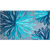 BADTEPPICH Grau, Türkis 60/100 cm  - Türkis/Grau, Basics, Kunststoff/Textil (60/100cm) - Grund